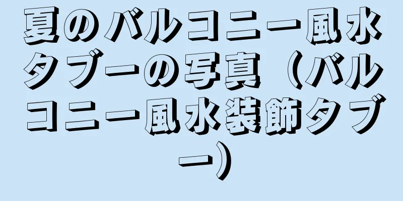 夏のバルコニー風水タブーの写真（バルコニー風水装飾タブー）