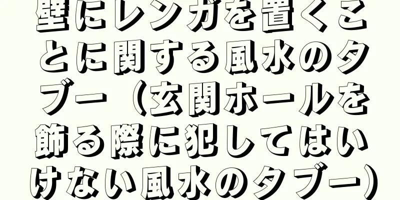 壁にレンガを置くことに関する風水のタブー（玄関ホールを飾る際に犯してはいけない風水のタブー）