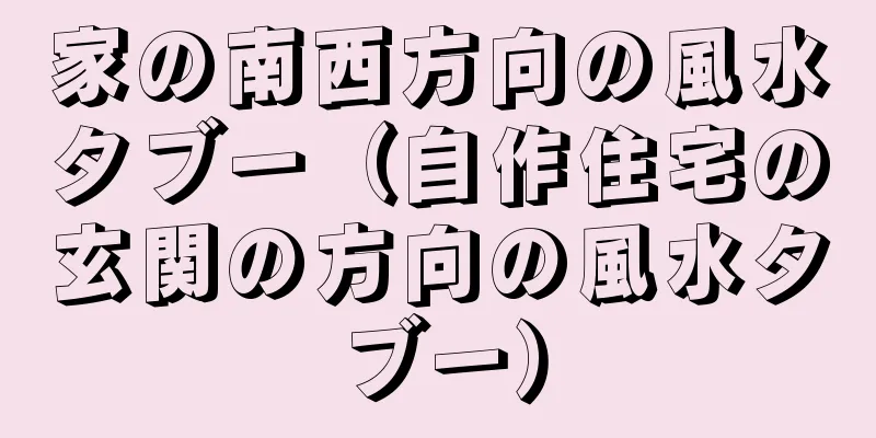 家の南西方向の風水タブー（自作住宅の玄関の方向の風水タブー）