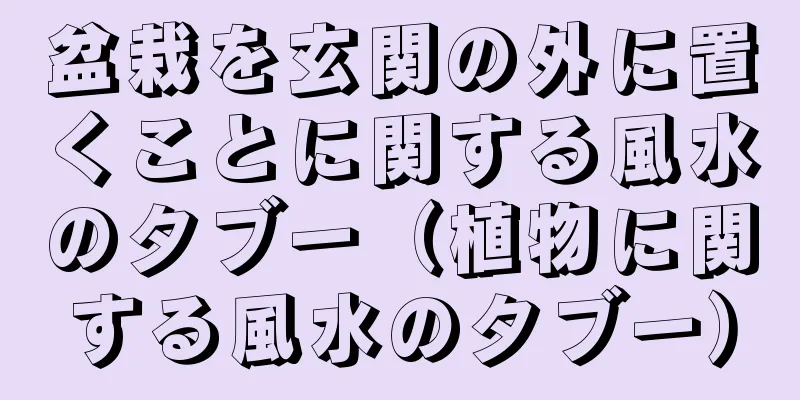 盆栽を玄関の外に置くことに関する風水のタブー（植物に関する風水のタブー）