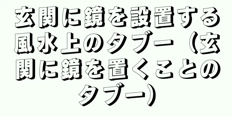 玄関に鏡を設置する風水上のタブー（玄関に鏡を置くことのタブー）
