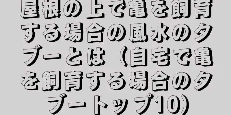 屋根の上で亀を飼育する場合の風水のタブーとは（自宅で亀を飼育する場合のタブートップ10）