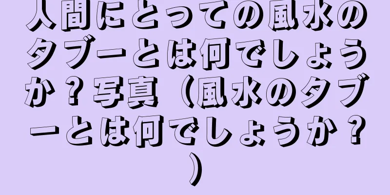 人間にとっての風水のタブーとは何でしょうか？写真（風水のタブーとは何でしょうか？）