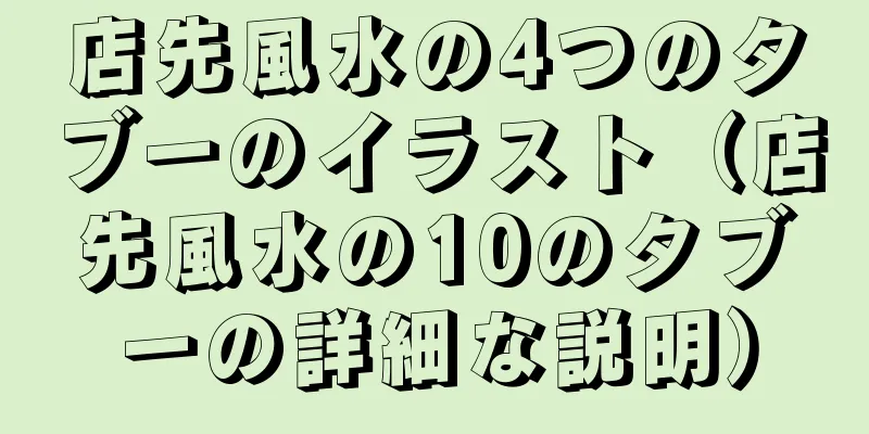 店先風水の4つのタブーのイラスト（店先風水の10のタブーの詳細な説明）
