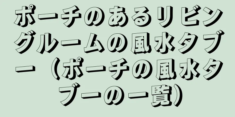 ポーチのあるリビングルームの風水タブー（ポーチの風水タブーの一覧）