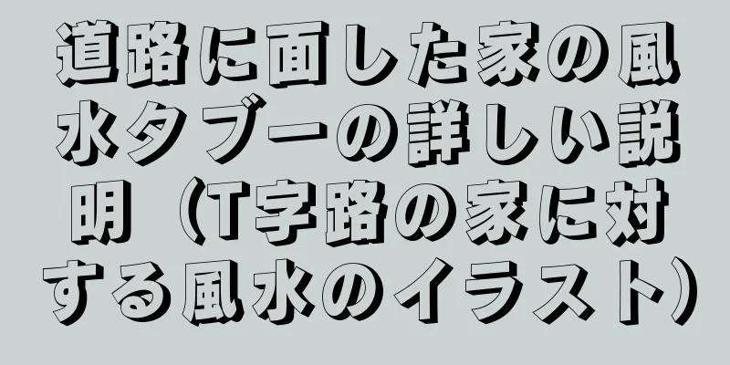 道路に面した家の風水タブーの詳しい説明（T字路の家に対する風水のイラスト）