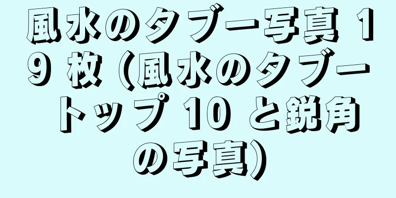 風水のタブー写真 19 枚 (風水のタブー トップ 10 と鋭角の写真)