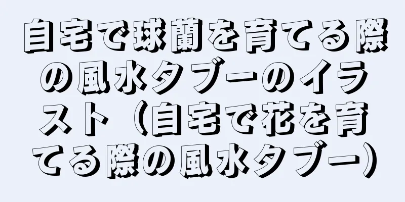 自宅で球蘭を育てる際の風水タブーのイラスト（自宅で花を育てる際の風水タブー）