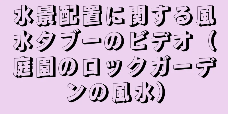 水景配置に関する風水タブーのビデオ（庭園のロックガーデンの風水）