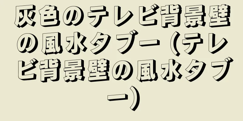 灰色のテレビ背景壁の風水タブー (テレビ背景壁の風水タブー)