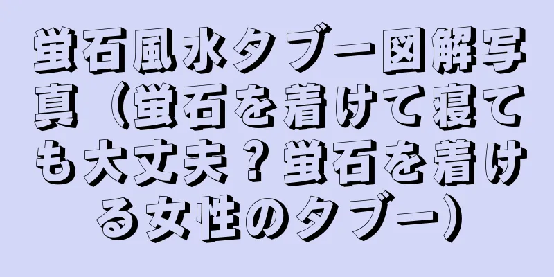 蛍石風水タブー図解写真（蛍石を着けて寝ても大丈夫？蛍石を着ける女性のタブー）