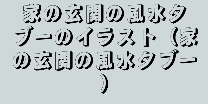 家の玄関の風水タブーのイラスト（家の玄関の風水タブー）