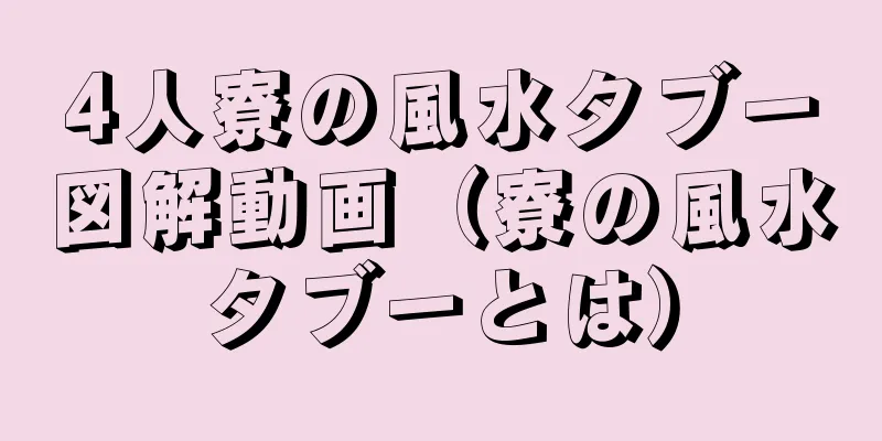 4人寮の風水タブー図解動画（寮の風水タブーとは）