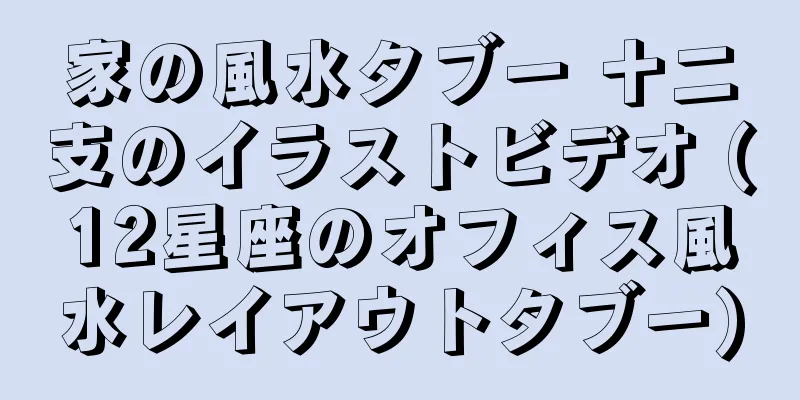 家の風水タブー 十二支のイラストビデオ (12星座のオフィス風水レイアウトタブー)