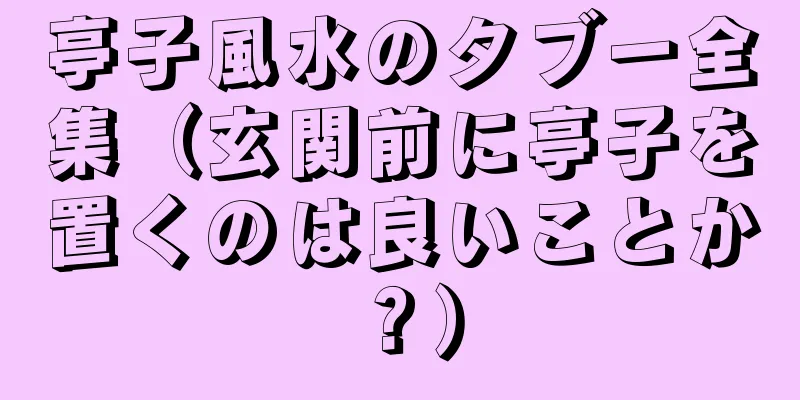 亭子風水のタブー全集（玄関前に亭子を置くのは良いことか？）