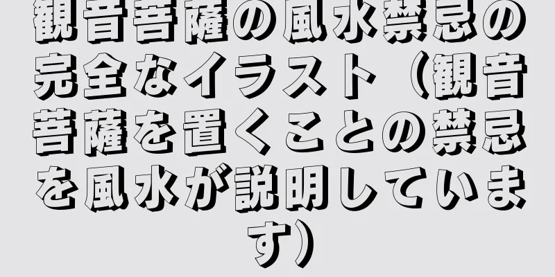 観音菩薩の風水禁忌の完全なイラスト（観音菩薩を置くことの禁忌を風水が説明しています）
