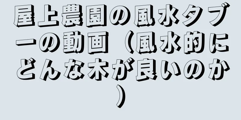 屋上農園の風水タブーの動画（風水的にどんな木が良いのか）