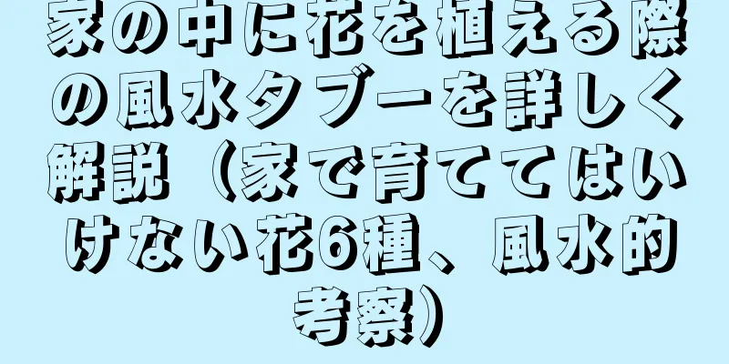家の中に花を植える際の風水タブーを詳しく解説（家で育ててはいけない花6種、風水的考察）