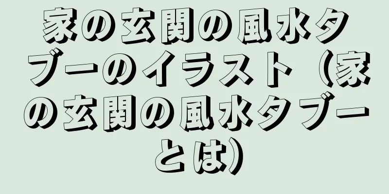 家の玄関の風水タブーのイラスト（家の玄関の風水タブーとは）