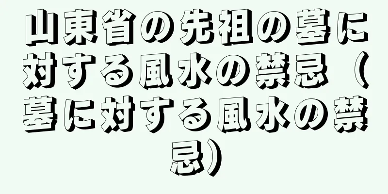 山東省の先祖の墓に対する風水の禁忌（墓に対する風水の禁忌）