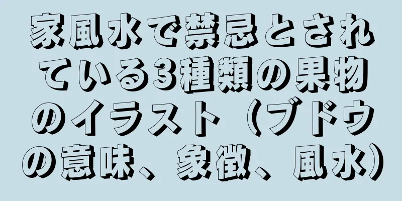 家風水で禁忌とされている3種類の果物のイラスト（ブドウの意味、象徴、風水）