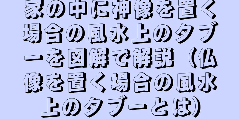 家の中に神像を置く場合の風水上のタブーを図解で解説（仏像を置く場合の風水上のタブーとは）
