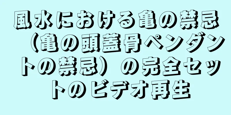 風水における亀の禁忌（亀の頭蓋骨ペンダントの禁忌）の完全セットのビデオ再生