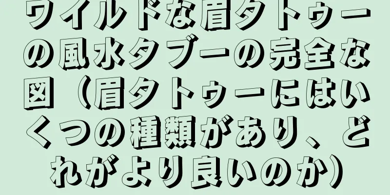 ワイルドな眉タトゥーの風水タブーの完全な図（眉タトゥーにはいくつの種類があり、どれがより良いのか）