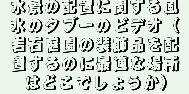 水景の配置に関する風水のタブーのビデオ（岩石庭園の装飾品を配置するのに最適な場所はどこでしょうか）