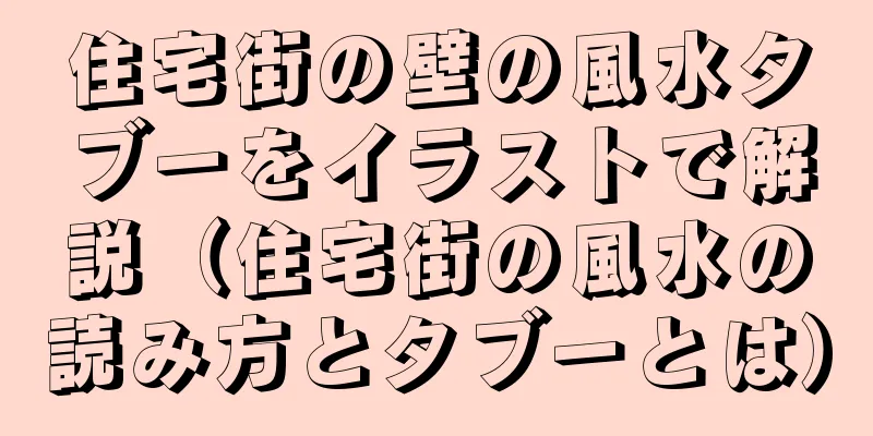 住宅街の壁の風水タブーをイラストで解説（住宅街の風水の読み方とタブーとは）